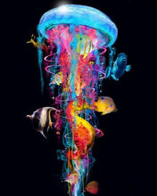 Load image into Gallery viewer, DIY Painting By Numbers-New Jellyfish Big Fish