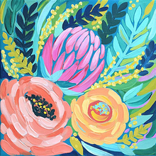 Load image into Gallery viewer, Color flower 2 -DIY PAINTING BY NUMBERS KIT(20*20in)