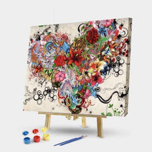 Load image into Gallery viewer, Paint by Numbers Kit-Mandala Heart