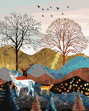 Load image into Gallery viewer, Paint by Numbers Kit-Deers in Mountain