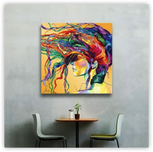 Load image into Gallery viewer, Colorful girl-DIY PAINTING BY NUMBERS KIT