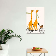 Load image into Gallery viewer, Lets Tandem Giraffes DIY Paint By Numbers Kit
