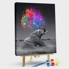 Load image into Gallery viewer, Paint by Numbers Kit-Beautiful Elephant