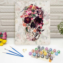 Load image into Gallery viewer, Paint by Numbers Kit – Flowering skull