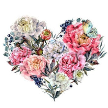 Load image into Gallery viewer, Paint By Numbers Kit-Flowers Heart