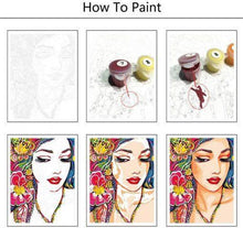 Load image into Gallery viewer, Paint By Numbers Kit-Flowers Heart