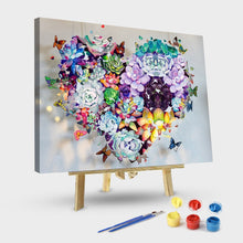 Load image into Gallery viewer, Succulent Love Pattern – PAINT BY NUMBERS