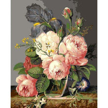 Load image into Gallery viewer, DIY Paint by Numbers Kit – PINK PEONY