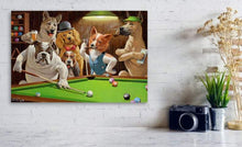 Load image into Gallery viewer, Dogs Playing Pool – DIY Paint By Numbers Kits