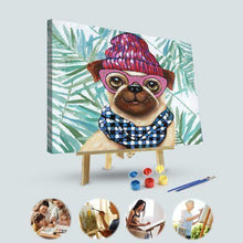 Load image into Gallery viewer, Paint by Numbers Kit- Cute Pug