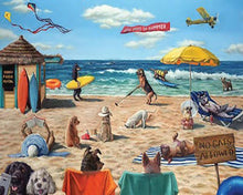 Load image into Gallery viewer, Paint by Numbers Kit-Dog Playing On The Beach