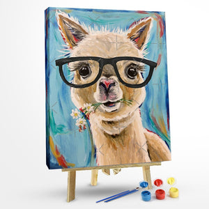 Paint by Numbers Kit – Alpaca Glasses