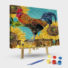 Load image into Gallery viewer, Paint by Numbers Kit-Sunflower Rooster
