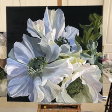 Load image into Gallery viewer, WHITE FLOWER-DIY PAINTING BY NUMBERS KIT
