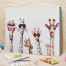 Load image into Gallery viewer, Curious Giraffes CANVAS WALL ART
