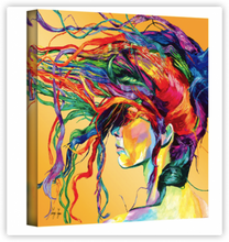 Load image into Gallery viewer, Colorful girl-DIY PAINTING BY NUMBERS KIT
