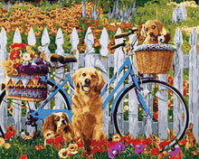 Load image into Gallery viewer, Paint by Numbers-Bike and Dogs
