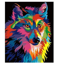 Load image into Gallery viewer, Wolf Paint By Numbers
