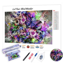 Load image into Gallery viewer, BUTTERFLY EXPLOSION - DIY PAINTING BY NUMBERS KIT
