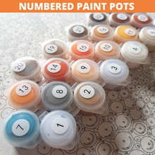 Load image into Gallery viewer, Red Flowers DIY Paint By Numbers Kit
