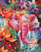 Load image into Gallery viewer, Paint by Numbers Kit-Colourful elephant
