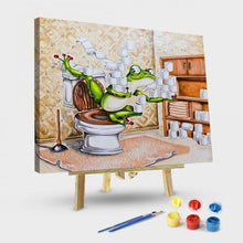 Load image into Gallery viewer, Paint by Numbers Kit-Toilet Paper Frog
