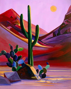 Paint by Numbers Kit- Desert Cactus Landscape