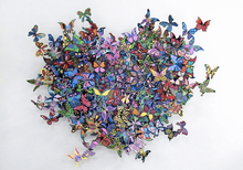 Load image into Gallery viewer, Flower Heart Composed of Butterflies- DIY Paint By Numbers Kit
