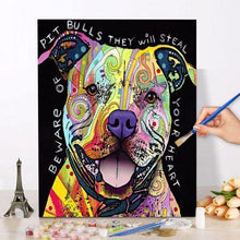 Load image into Gallery viewer, Paint by Numbers Kit-Punk Dog
