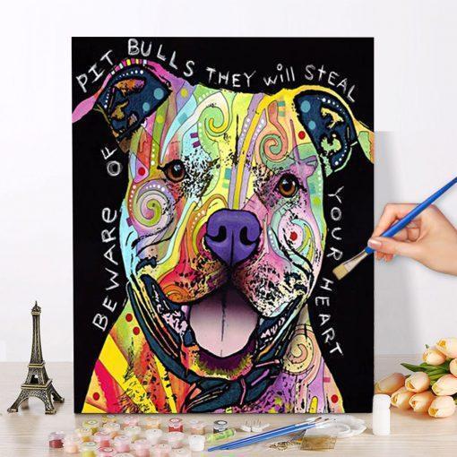 Paint by Numbers Kit-Punk Dog