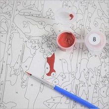 Load image into Gallery viewer, Pink and White Flowers Paint By Number Kit
