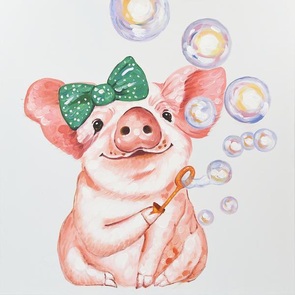 Paint By Numbers Kit-SWEET PIG