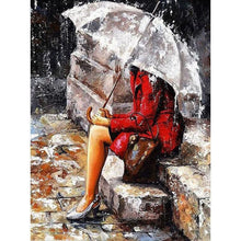 Load image into Gallery viewer, ALONE IN THE RAIN – DIY PAINTING BY NUMBERS KIT
