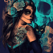 Load image into Gallery viewer, Dark black digital painting
