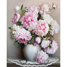 Load image into Gallery viewer, Paint By Numbers Kits - Peony vase flower
