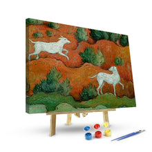 Load image into Gallery viewer, Paint by Numbers Kit-Wolf and sheep
