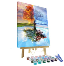 Load image into Gallery viewer, Four Season Tree of Life -DIY Oil Painting Paint by Number Kit for Adults Kids Beginner
