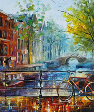 Load image into Gallery viewer, BICYCLE-IN-AMSTERDAM-LEONID-AFREMOV
