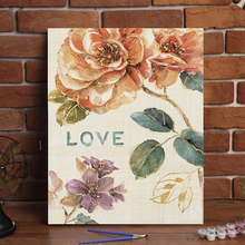 Load image into Gallery viewer, LOVE, FAITH, FAMILY, HOPE- DIY PAINTING BY NUMBERS KIT
