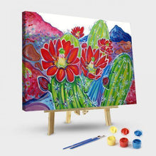 Load image into Gallery viewer, Paint by Numbers Kit-Cactus Flower3
